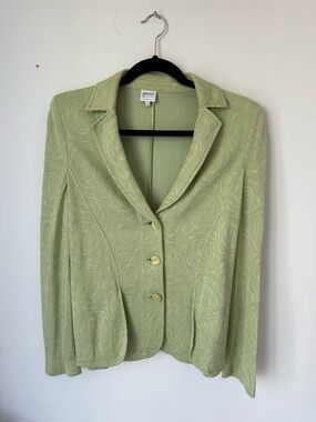 Vintage Armani Collezioni Pastel Green Tailored Blazer